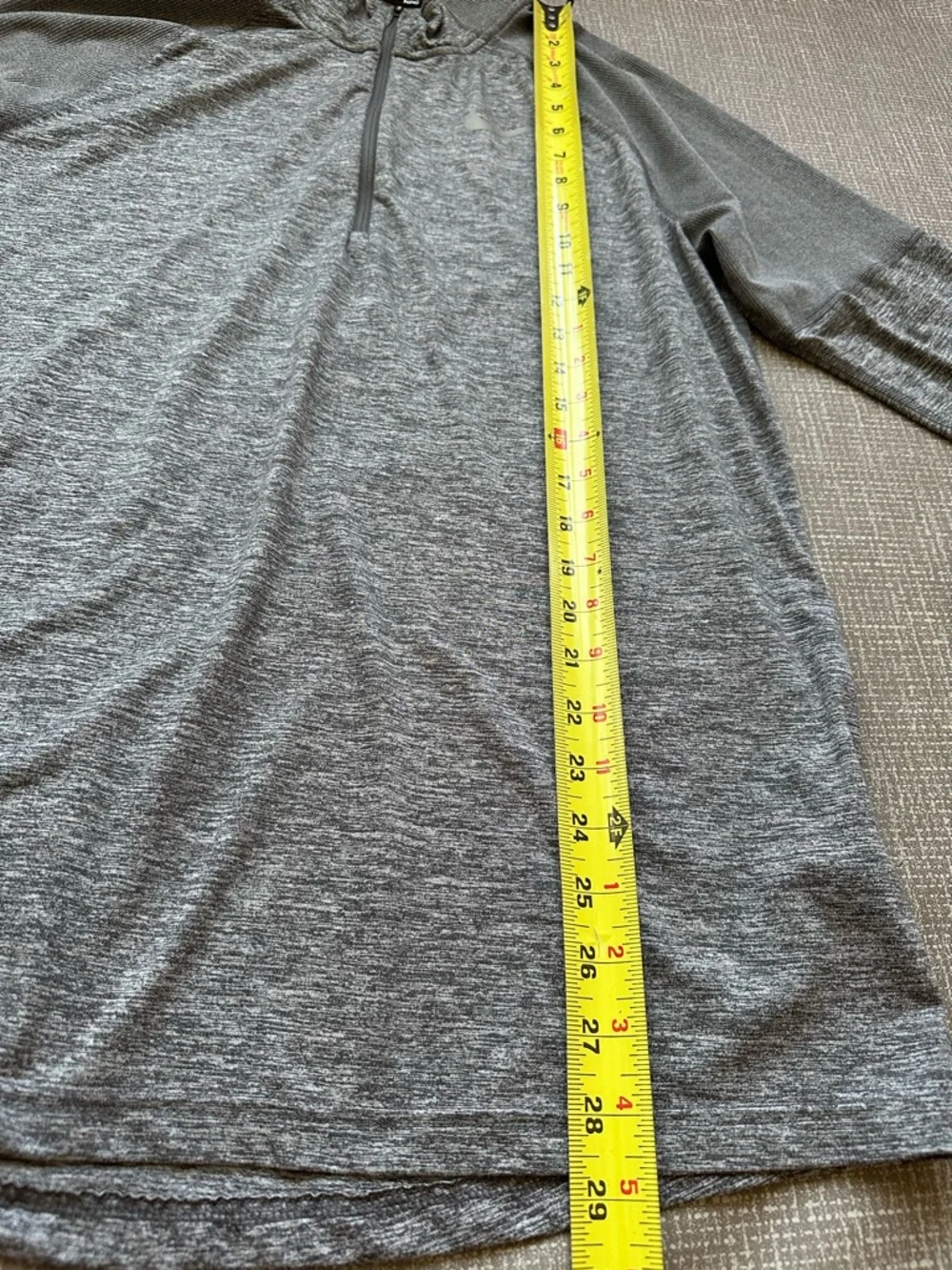 Nike Running Dri-FIT Men’s Sz M Gray Quarter Zip Long Sleeve Top Great Condition